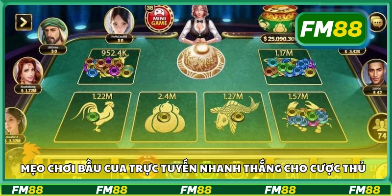 Mẹo chơi bầu cua trực tuyến nhanh thắng